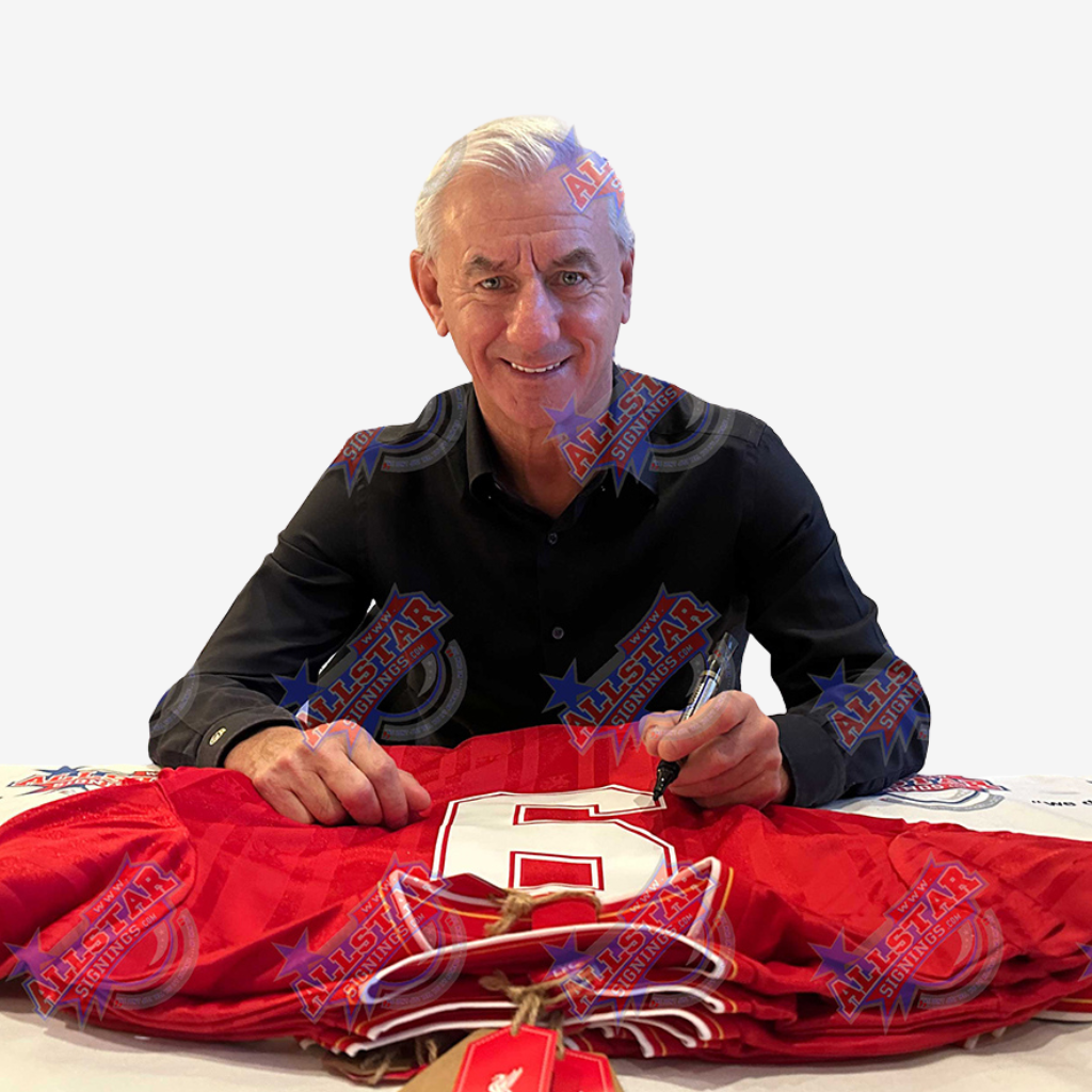 Ian Rush Signed Liverpool Football Shirt - Retro Home