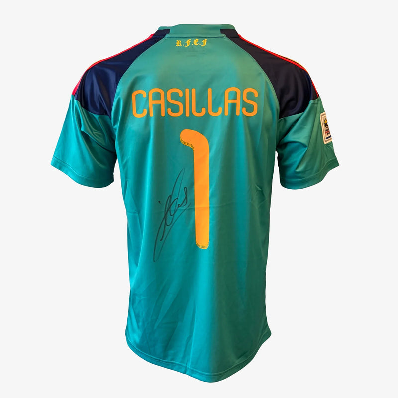 IkerCasillasSignedSpainGoalkeeperShirt_2010WorldCup | Iconic Shirts