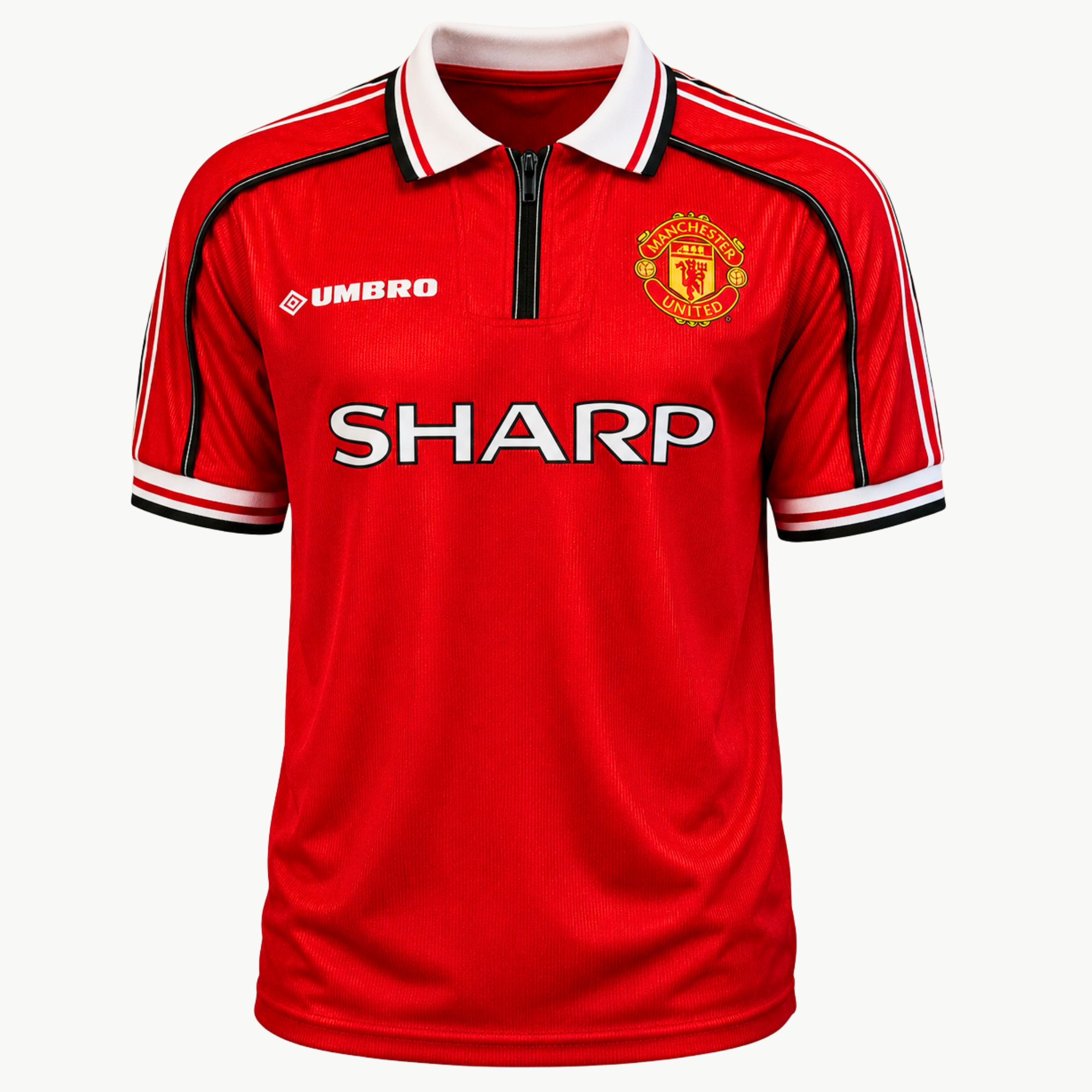 Jaap Stam signiertes Manchester United Trikot – Heimspiel 1998-99