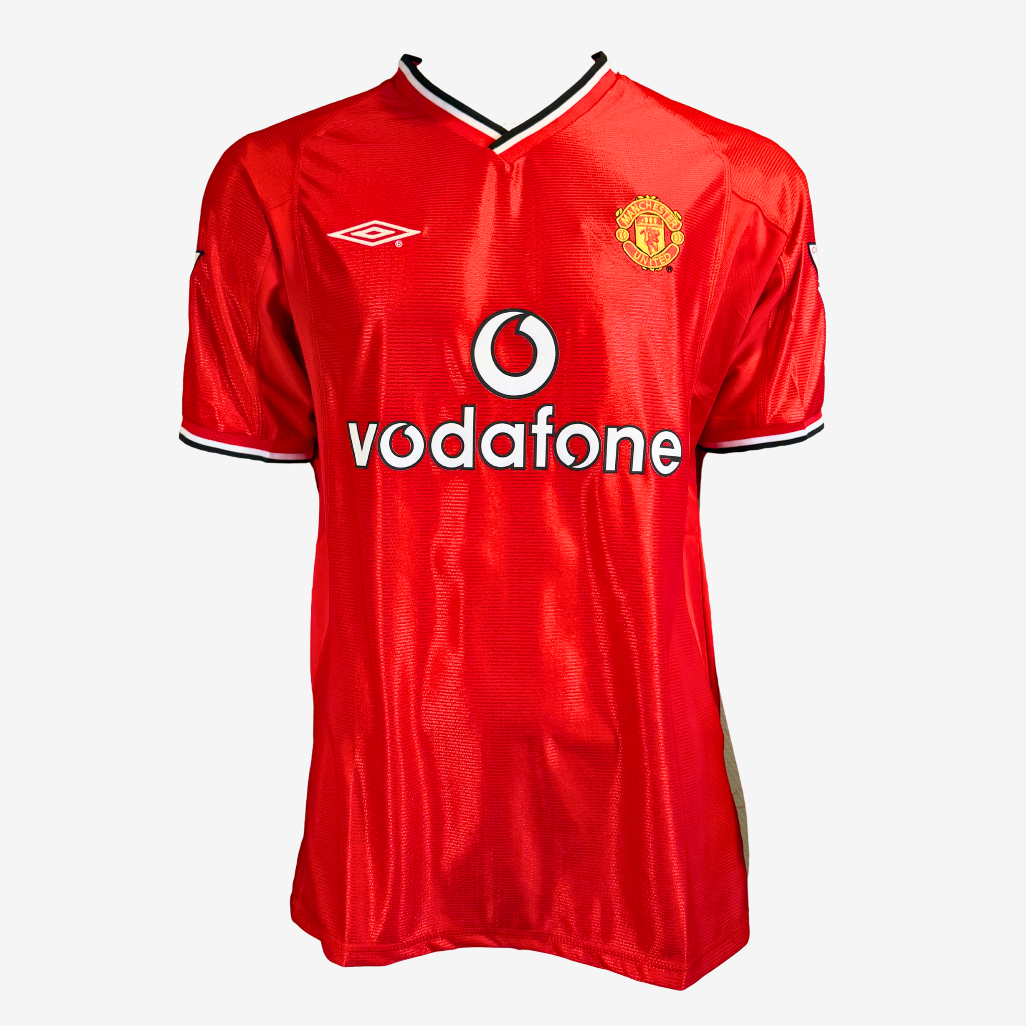 Jaap Stam signiertes Manchester United Heimtrikot 2000–01