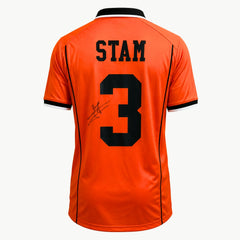 JaapStamSignedNetherlandsHomeShirt1998-back | Iconic Shirts