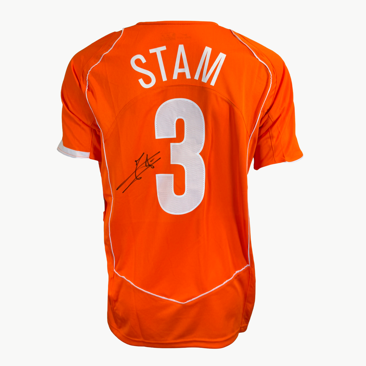Jaap Stam signiertes Niederlande-Heimtrikot 2004