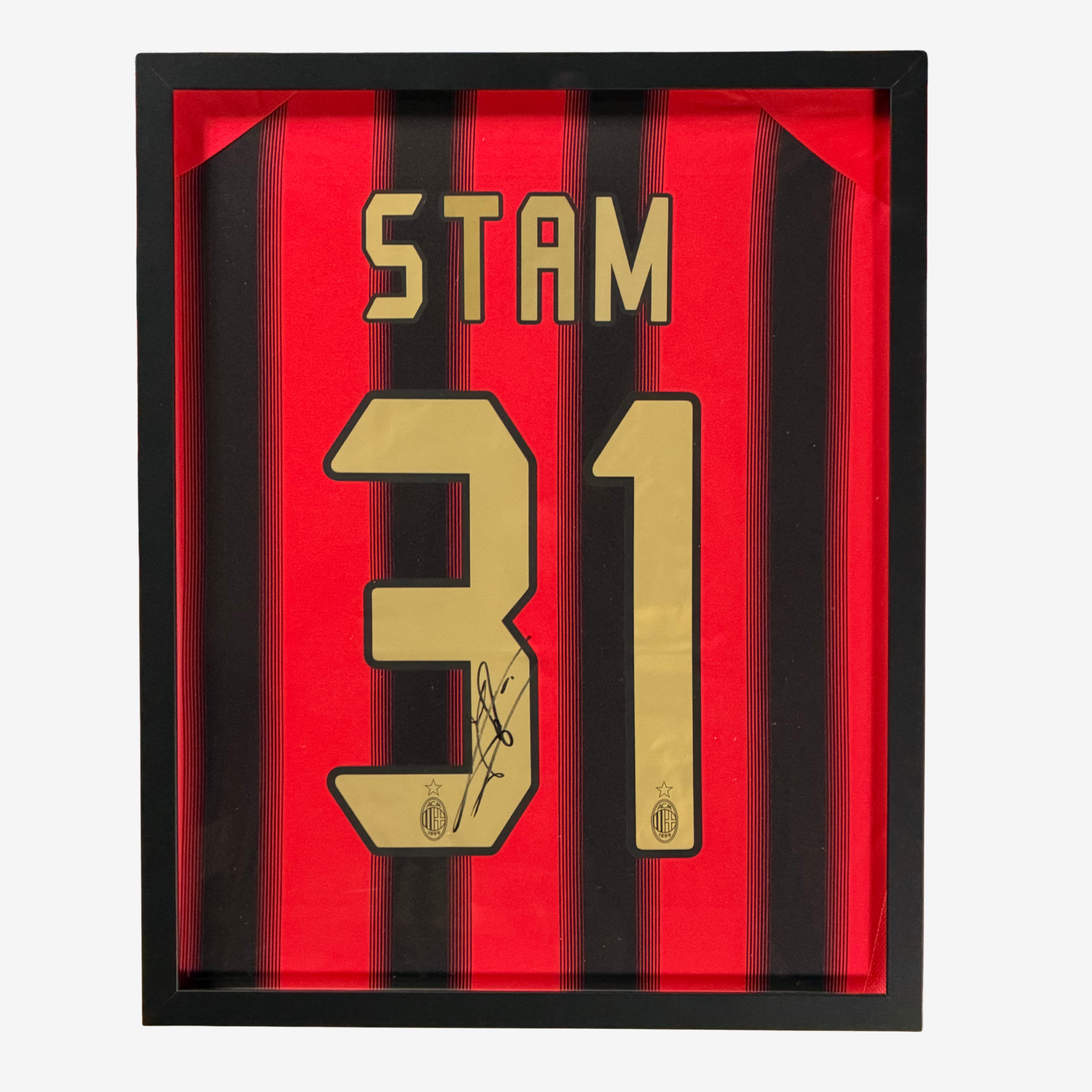 Jaap Stam Signed AC Milan Football Shirt 2004-05 Home