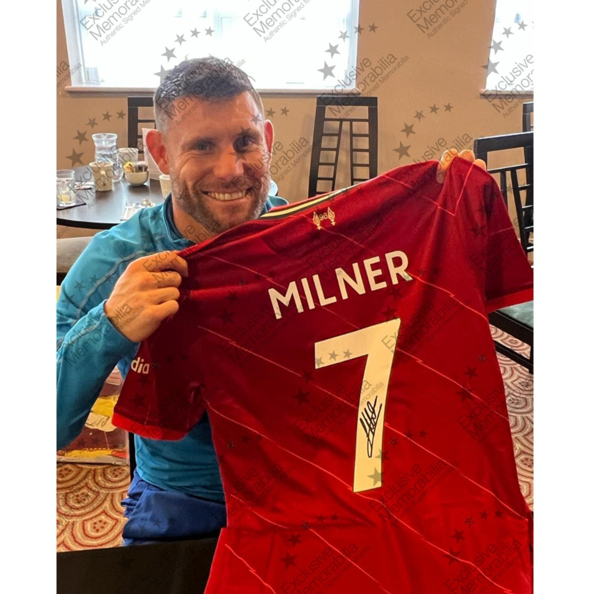 James Milner signiertes Liverpool-Heimtrikot – 2021–2022