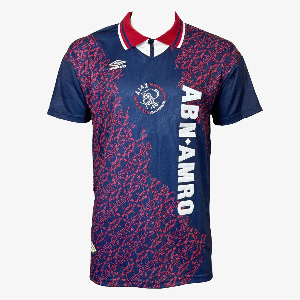 JariLitmanenSignedAjaxFootballShirt-1995AwayChampionsLeagueFinal-front | Iconic Shirts