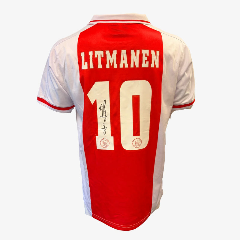 JariLitmanenSignedAjaxFootballShirt-1998-99Home-back | Iconic Shirts