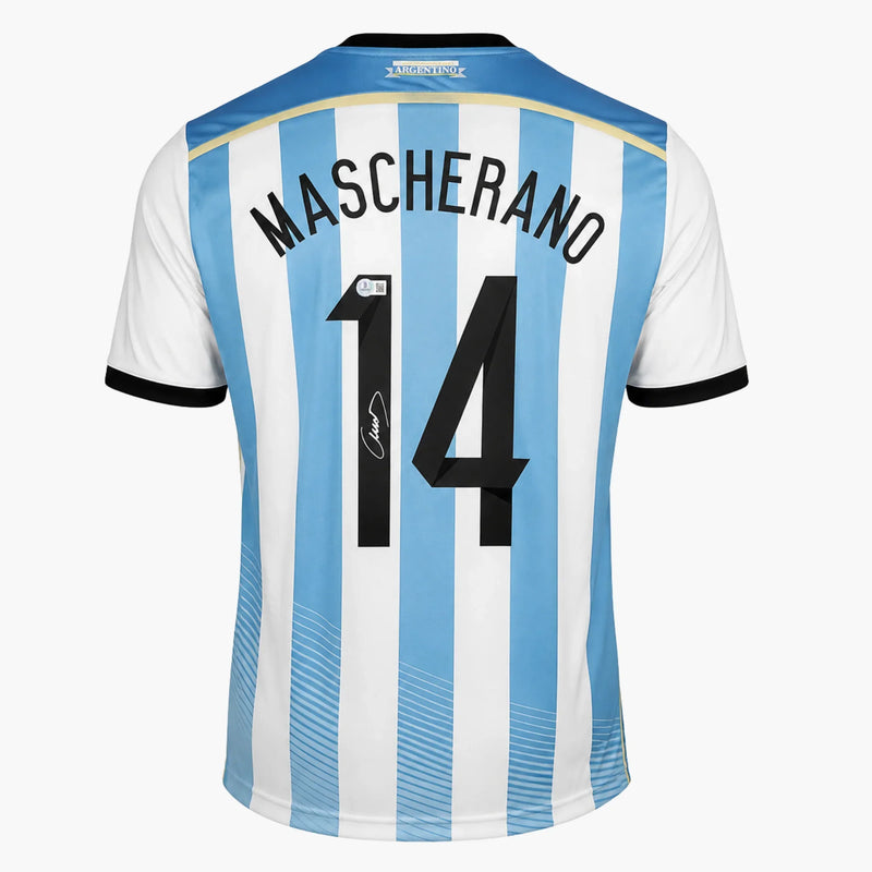 JavierMascheranoSignedArgentinaHomeShirt2003_04-back | Iconic Shirts