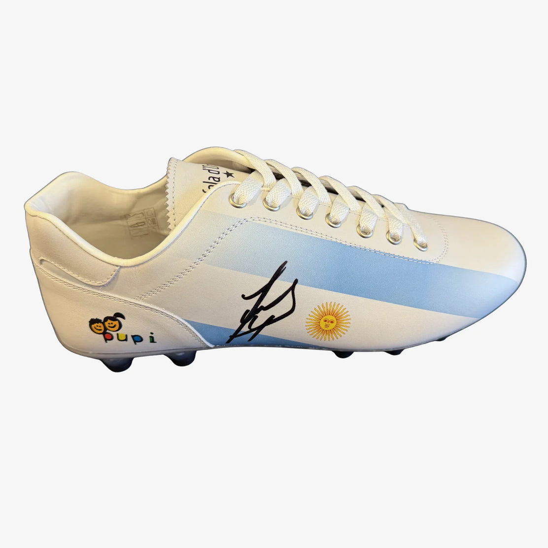 JavierZanettiSignedPantofolad_OroAlbicelesteFootballBoot | Iconic Shirts