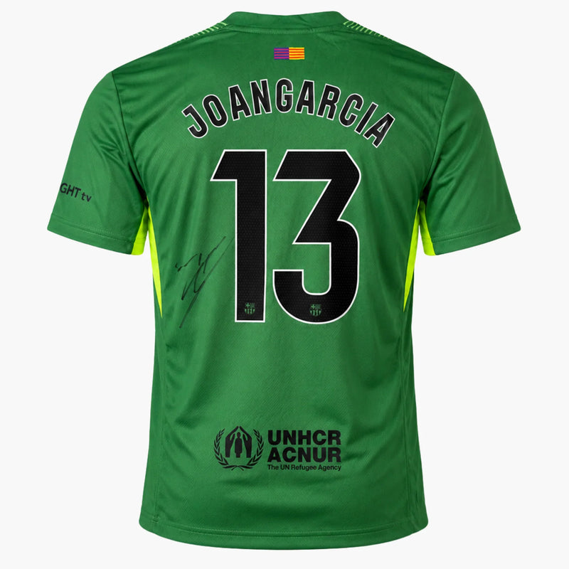 Joan Garcia signiertes Barcelona-Torwarttrikot 2025_26 | Iconic Shirts