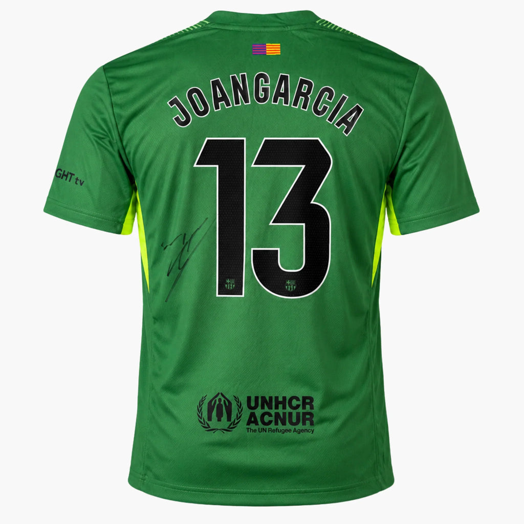 Joan García Signed Barcelona Goalkeeper Shirt 2025–26