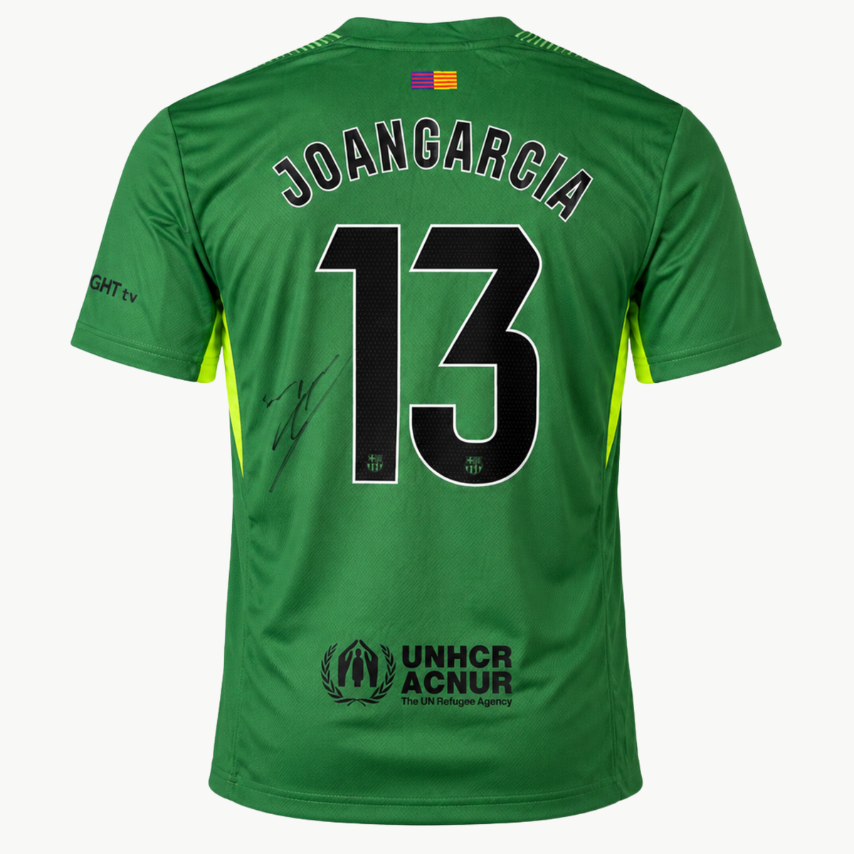 Joan García Signed Barcelona Goalkeeper Shirt 2025–26