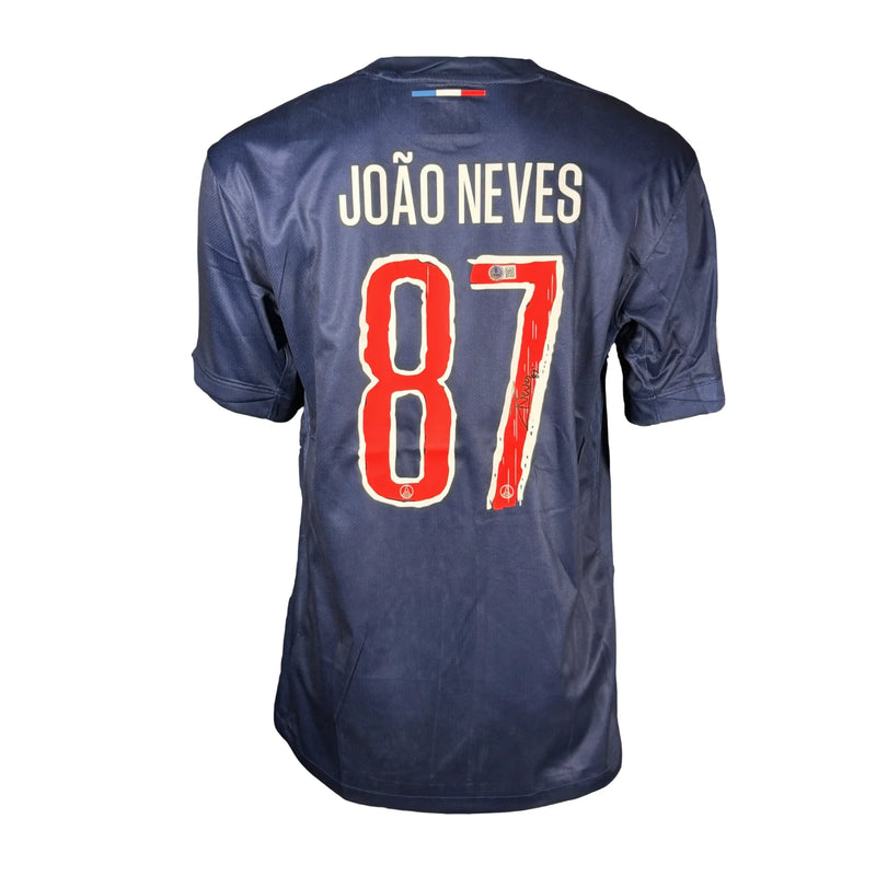 JoaoNevesSignedParisSaint-Germain2024_25HomeShirt | Iconic Shirts