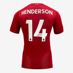 Jordan Henderson Signed Liverpool Football Shirt - 2019-20 Home