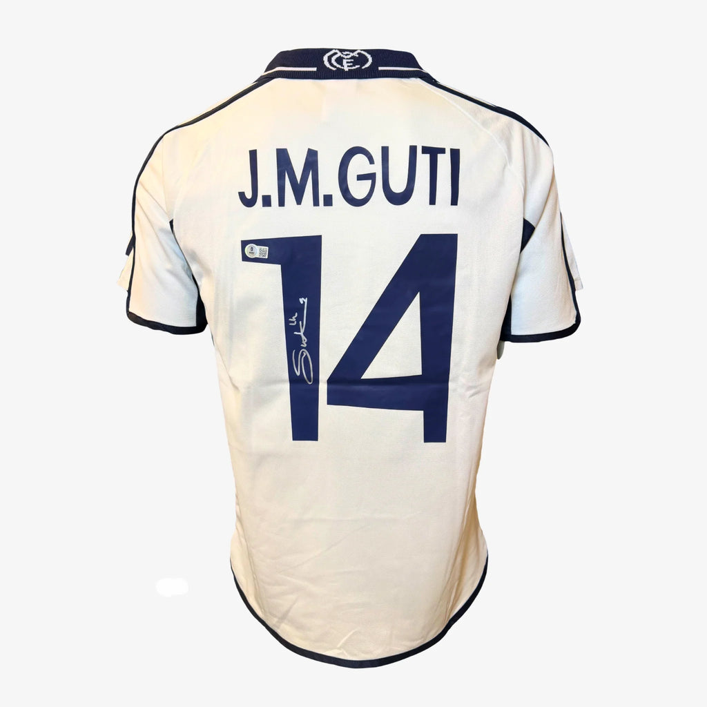 José María Guti Signed Real Madrid Home Shirt - 2000-2001