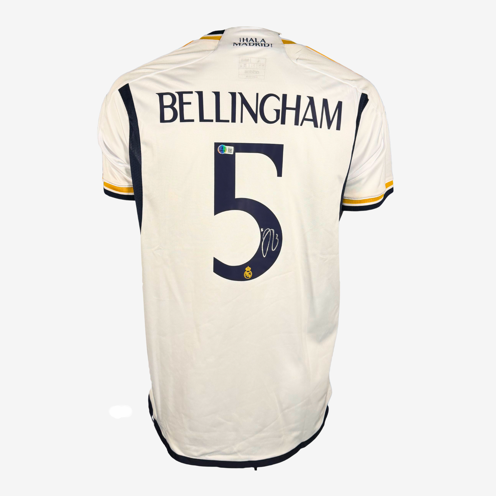 2023-24赛季皇家马德里主场球衣，裘德·贝林厄姆亲笔签名