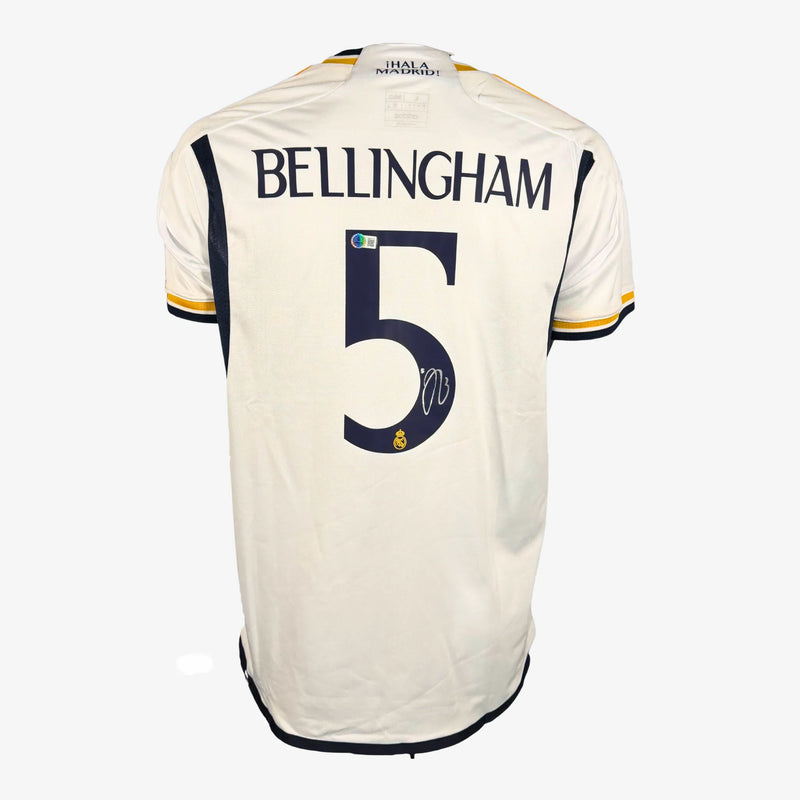 JudeBellinghamSignedRealMadridFootballShirt-2023-24Home | Iconic Shirts