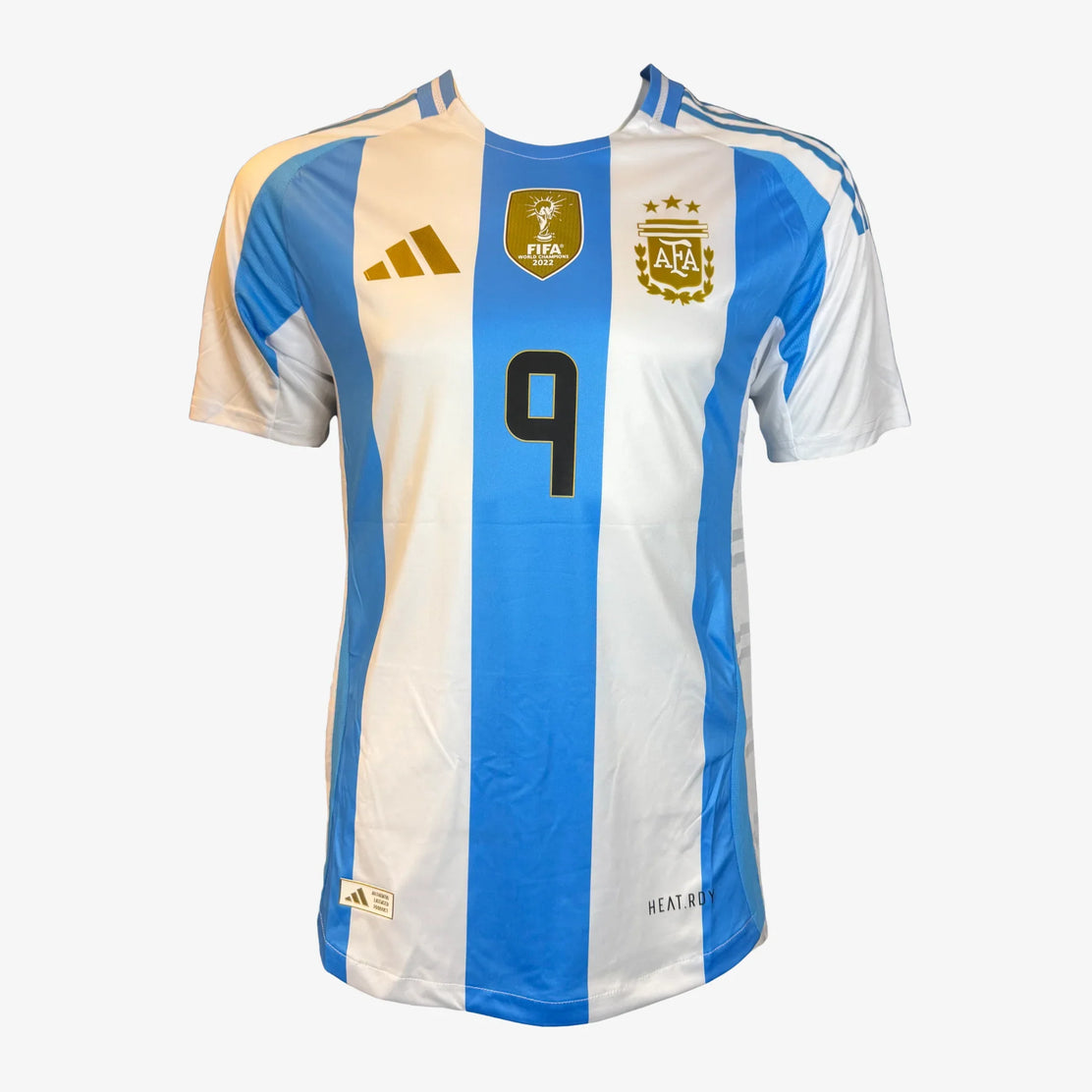 JulianAlvarezSignedArgentinaHomeShirt2025-front | Iconic Shirts