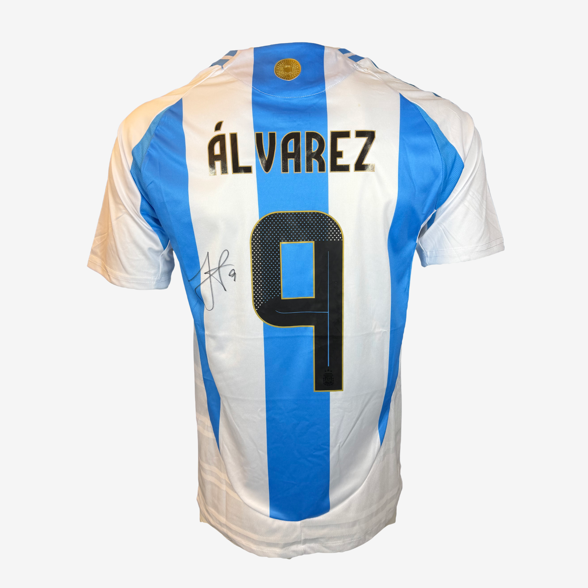 Julián Álvarez Signed Argentina Home Shirt 2025