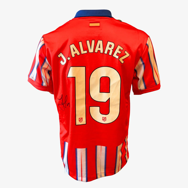 Julian Alvarez signiertes Heim-Fußballtrikot von Atlético de Madrid_2024_25 | Iconic Shirts