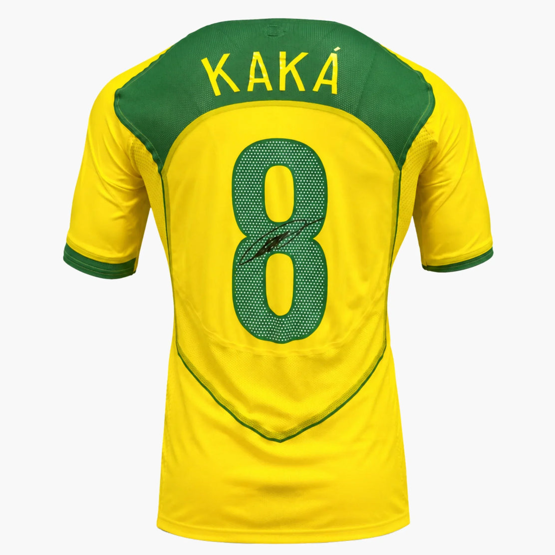 Kaká signiertes Brasilien-Fußballtrikot – Heim 2004–2006 | Iconic Shirts