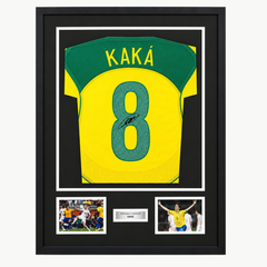 Kaká Signed Brazil Home Football Shirt 2006 - Framed