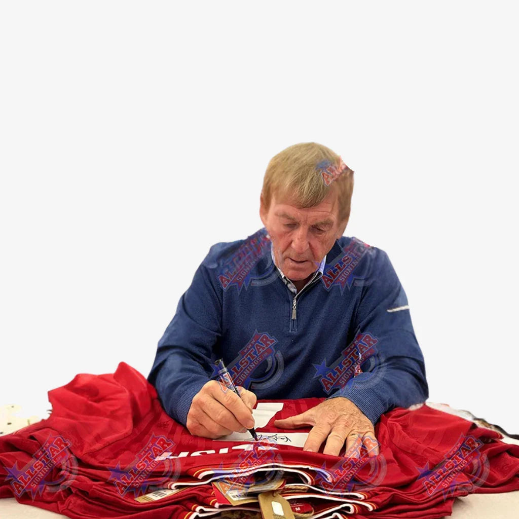 KennyDalglishSignedLiverpoolFootballShirt-1986RetroHome-proof | Iconic Shirts