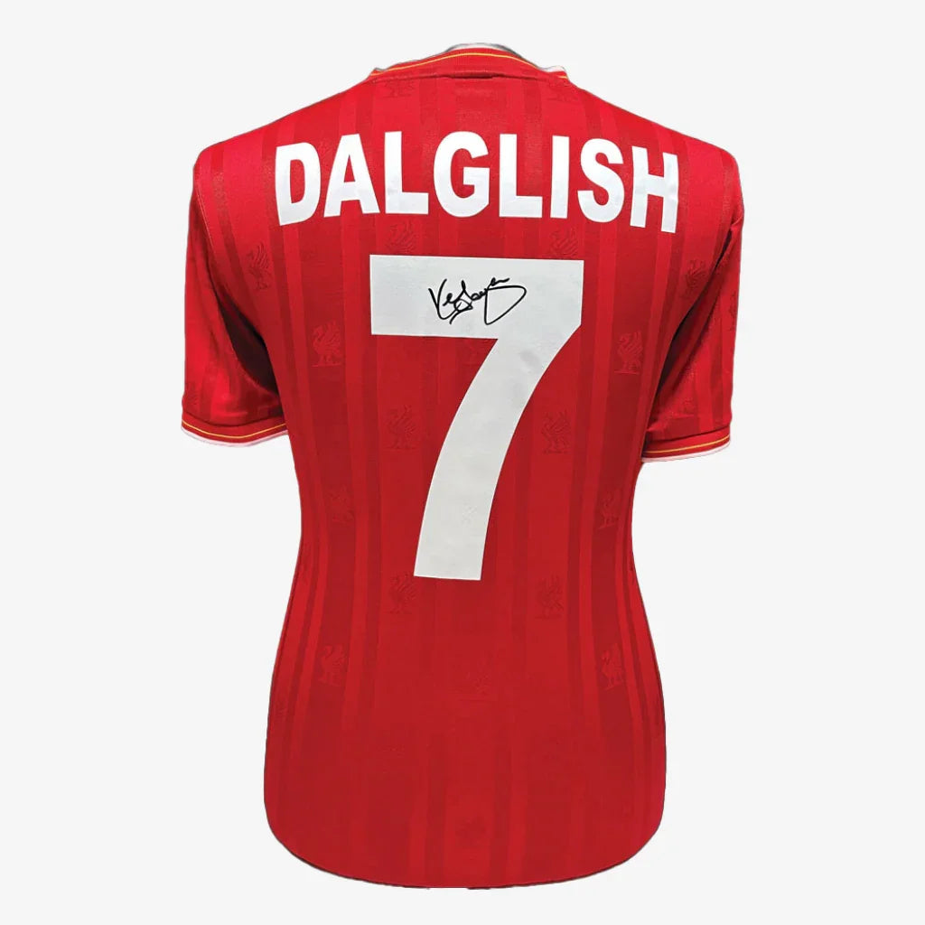 KennyDalglishSignedLiverpoolFootballShirt-1986RetroHome | Iconic Shirts