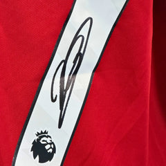 KobbieMainooSignedManchesterUnited2025_26HomeShirt-signature | Iconic Shirts