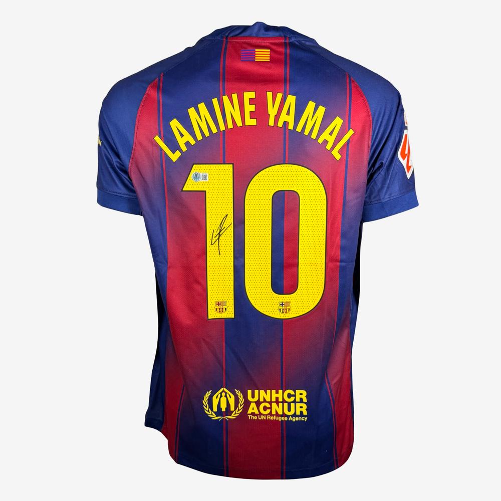 Lamine Yamal Signed FC Barcelona 2025–26 Home Shirt - Iconic Shirts