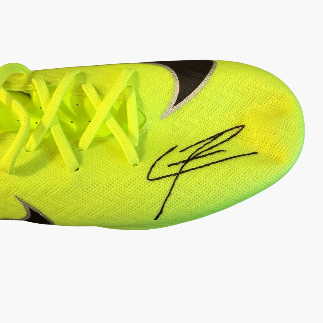 LamineYamalSignedNikeMercurialYellowFootballBoot-signature | Iconic Shirts