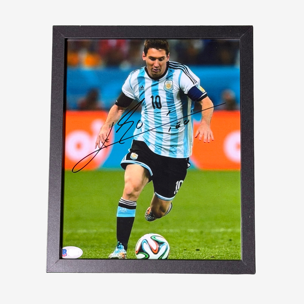 Lionel Messi Signed Argentina Photo