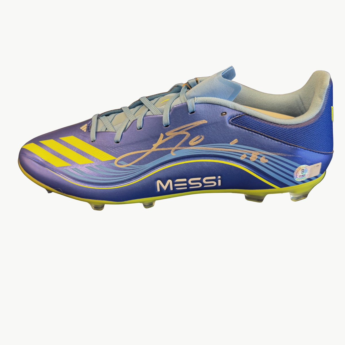 Lionel Messi Signed Blue Adidas F50 Messi Football Boot