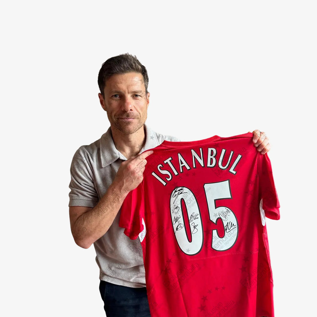 LiverpoolSquadSigned2005IstanbulHomeShirt-Alonso | Iconic Shirts