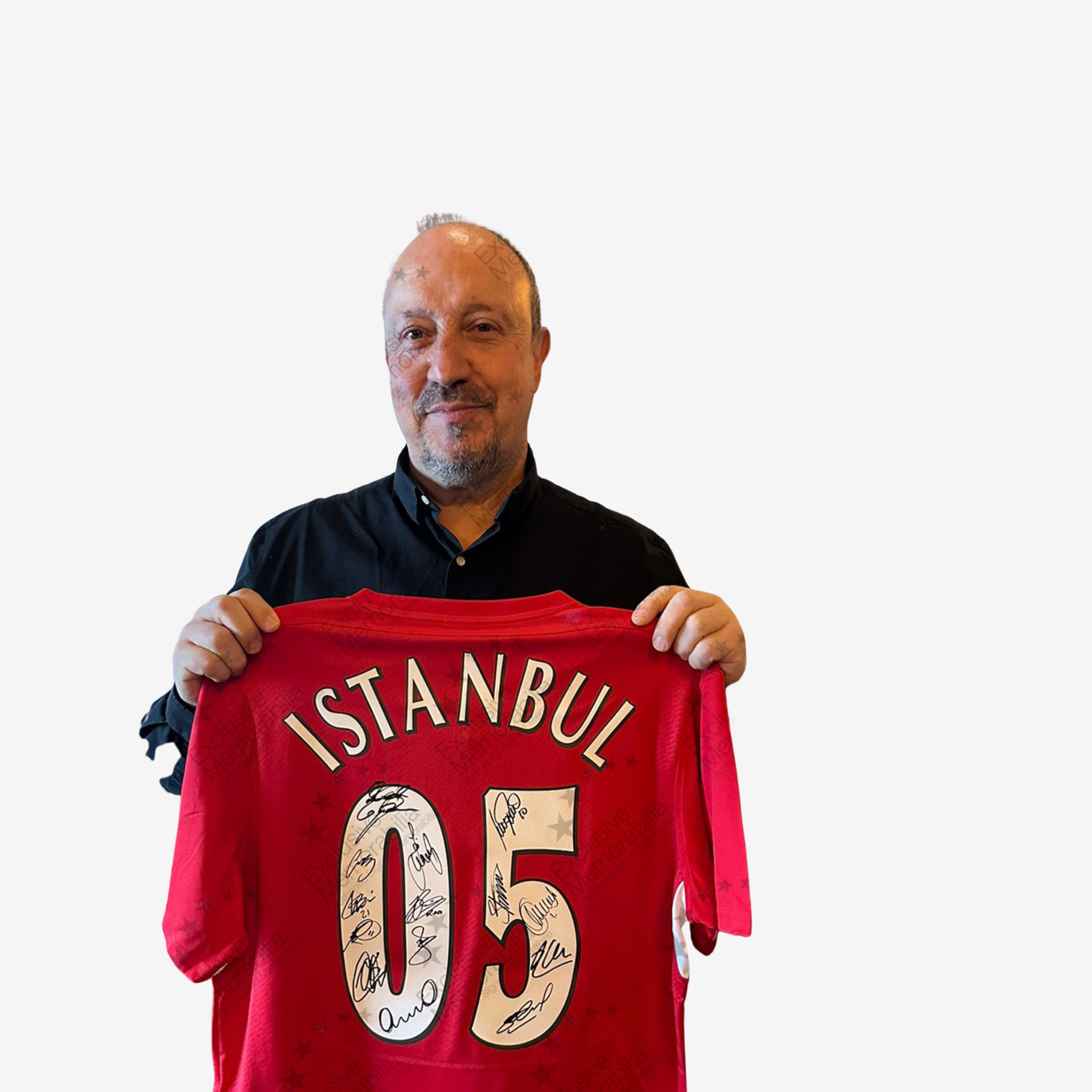 Liverpool Squad Signed - 2005 Champions League Istanbul Winners Shirt