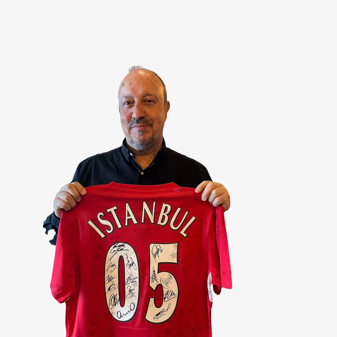 LiverpoolSquadSigned2005IstanbulHomeShirt-Benitez | Iconic Shirts