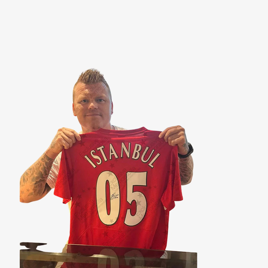 LiverpoolSquadSigned2005IstanbulHomeShirt-Riise | Iconic Shirts