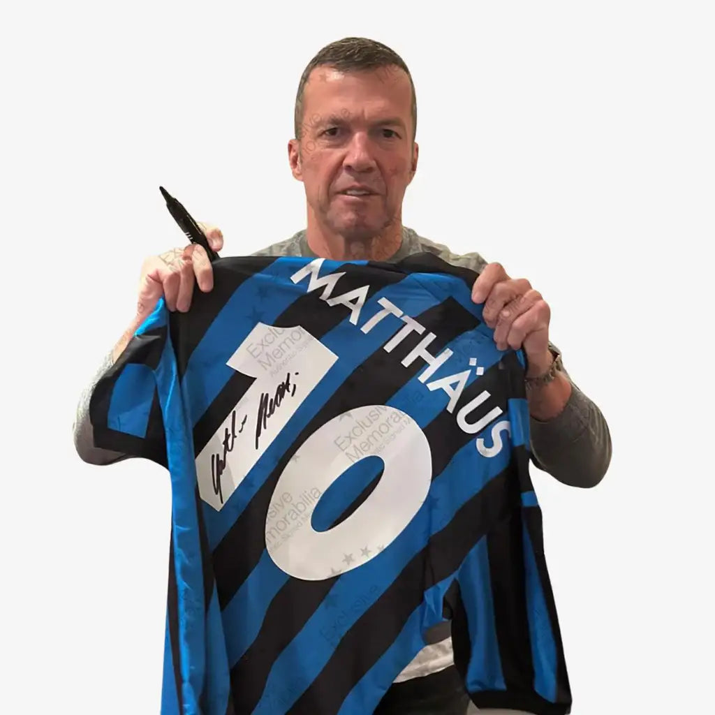 LotharMatthausSignedInterMilanFootballShirt_1990Home-proof | Iconic Shirts