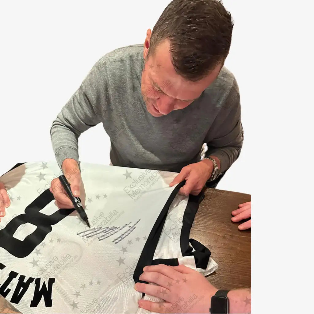 LotharMatthausSignedOrignalGermanyFootballShirt_1998-00Home-proof | Iconic Shirts