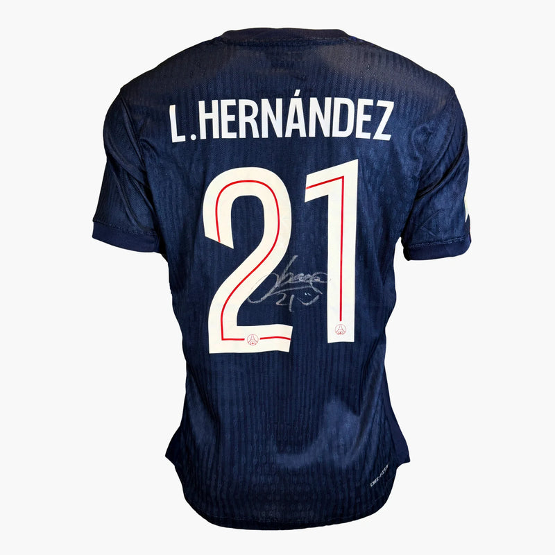 LucasHernandez signiertes Paris-Saint-Germain 2025_26 Heimtrikot | Iconic Shirts