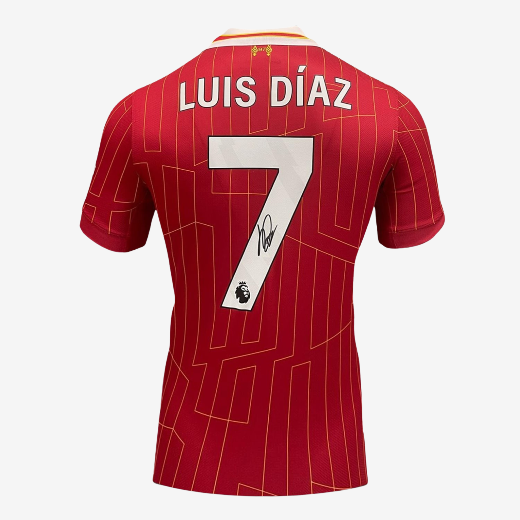 Luis Díaz signiertes Liverpool-Heimtrikot – 2024-2025