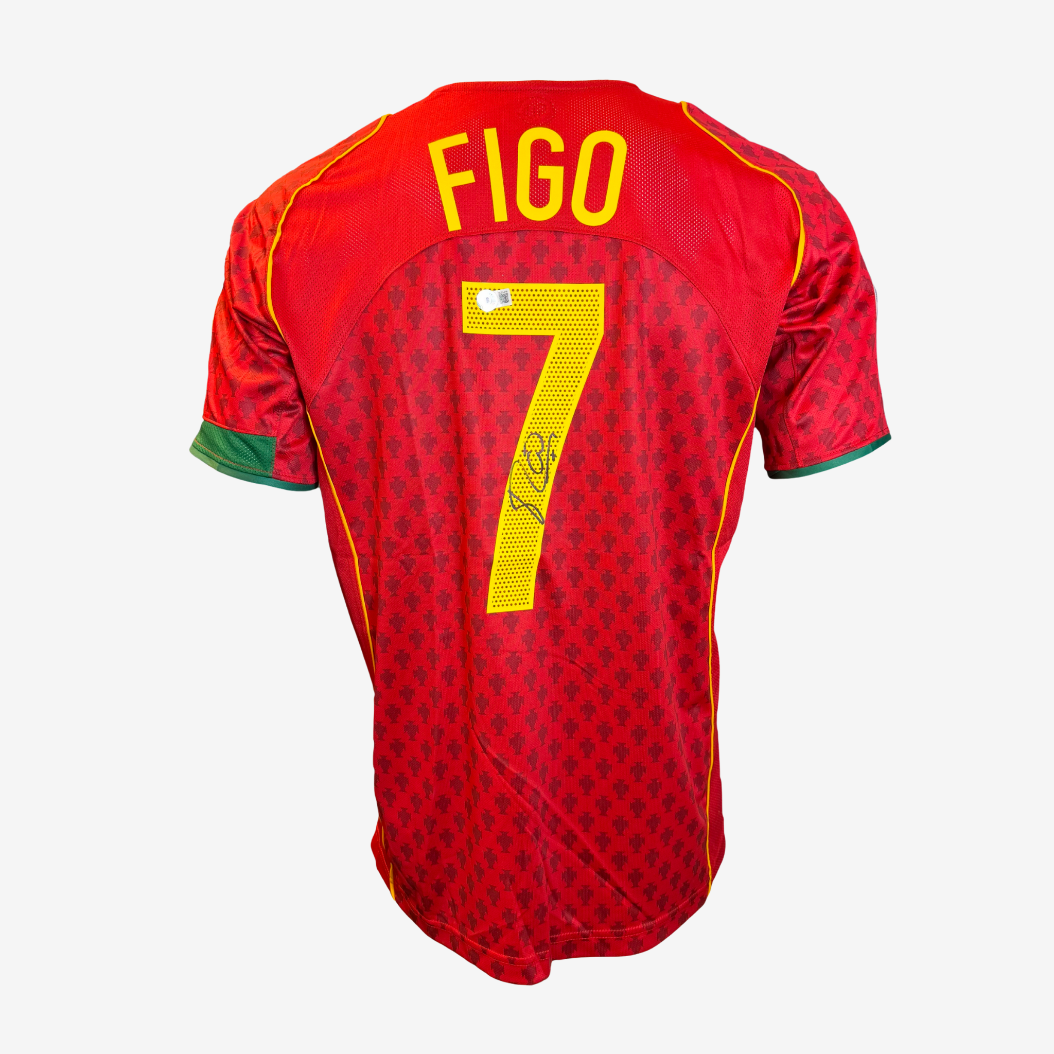 Luis Figo Gesigneerd Portugal Thuisshirt - 2004