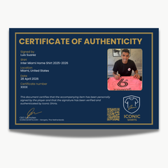 Luis Suárez Signed Inter Miami Home Shirt 2025–26