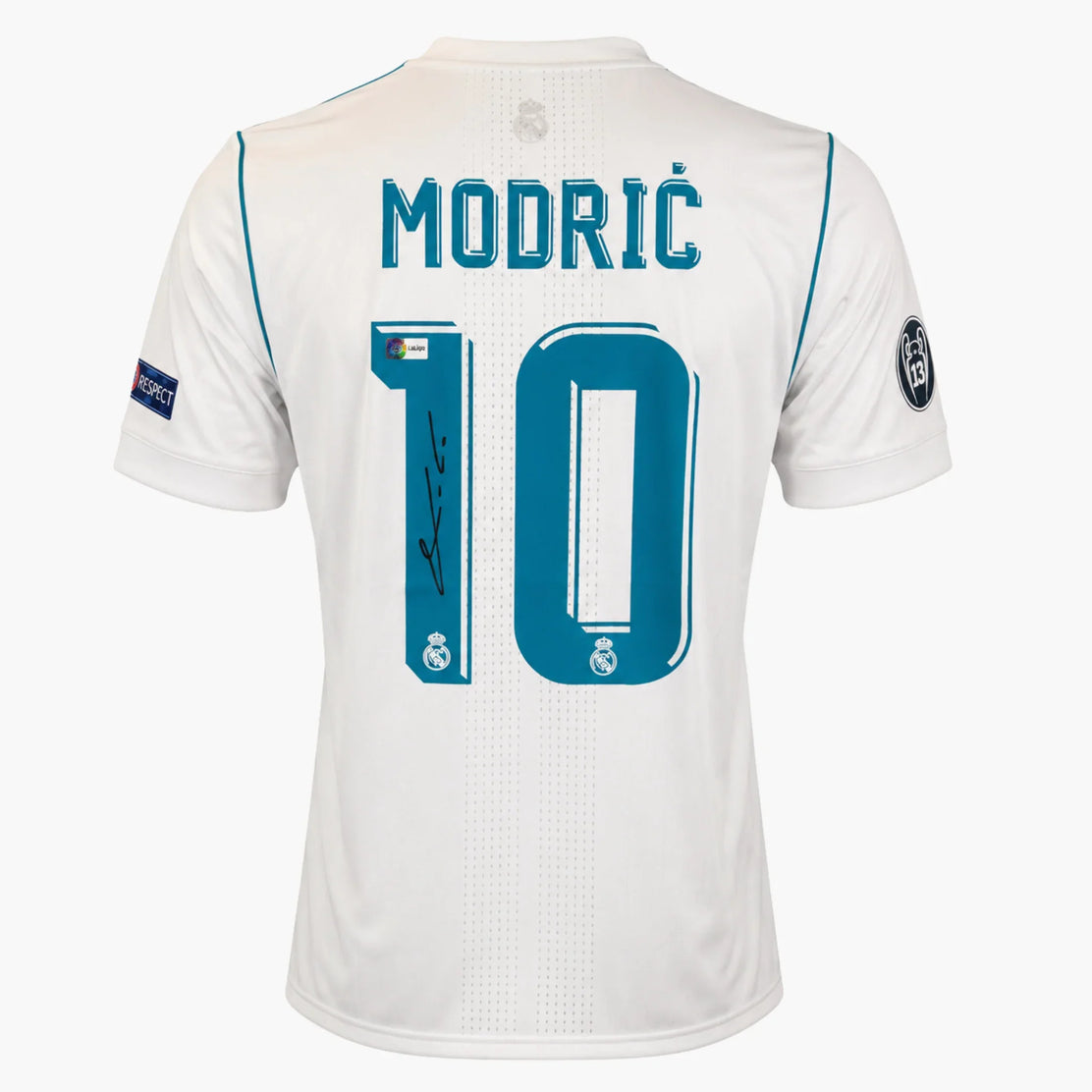 LukaModricSignedRealMadridHomeShirt-ChampionsLeagueFinal2018_e0086337-0787-44f1-ac38-f7c05f252063 | Iconic Shirts