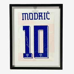 Luka Modric Signed Croatia Football Shirt – 2024 Home - Framed