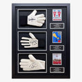 Présentation des gants triple signés des gardiens de ManchesterUnited_Stepney_Schmeichel_VanderSar | Iconic Shirts