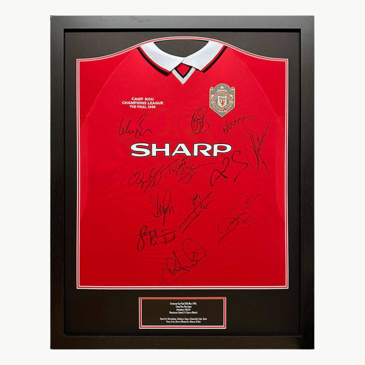Manchester United Team Signed 1999 Champions League Final Shirt