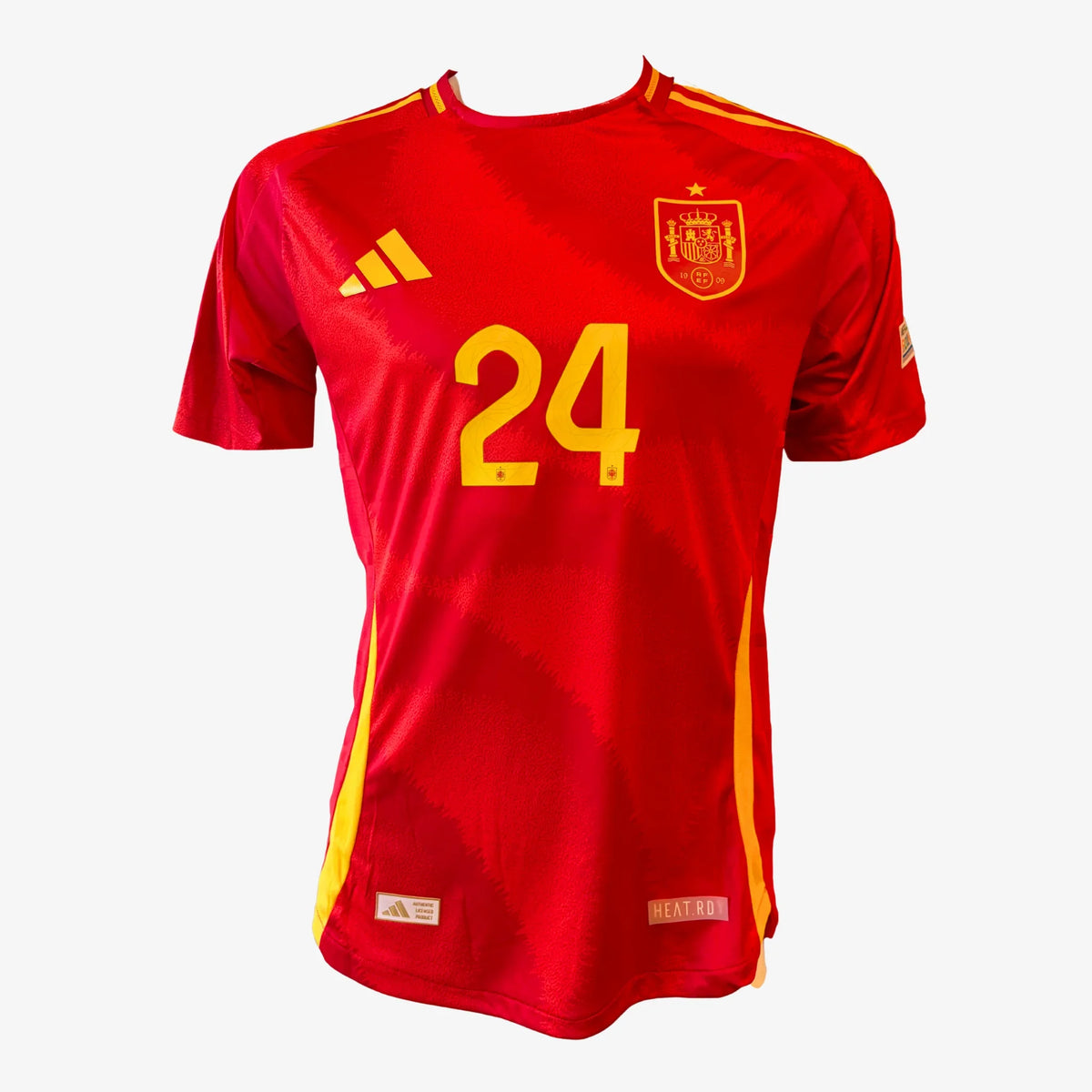 MarcCucurellaSignedSpainHomeFootballShirt_Euro2024-front | Iconic Shirts