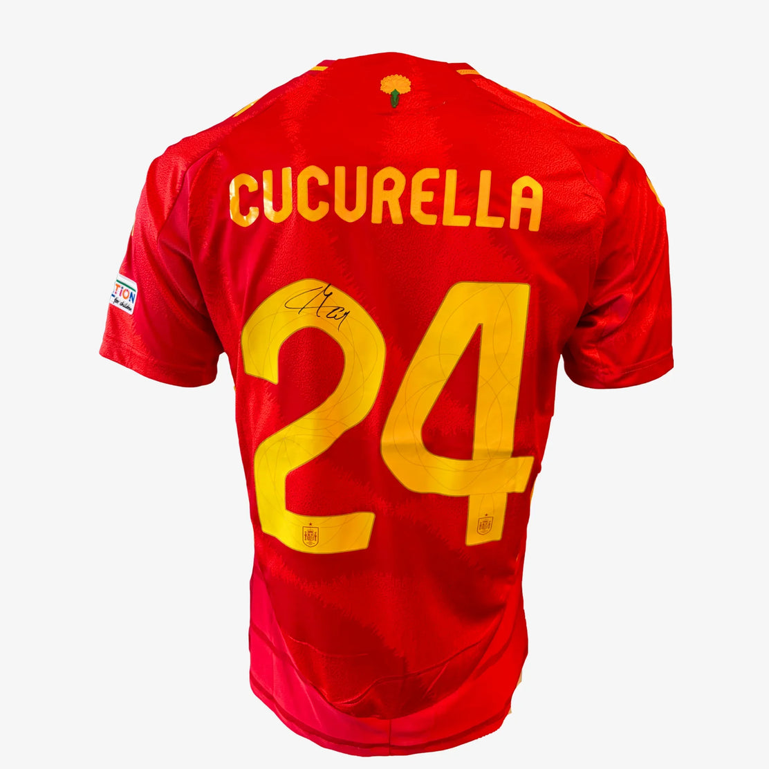 MarcCucurellaSignedSpainHomeFootballShirt_Euro2024 | Iconic Shirts