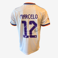 Marcelo Signed Real Madrid Home Football Shirt – 2020–21 CL Final