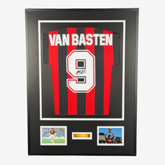 Marco van Basten Signed AC Milan 1988 Home Shirt – Framed
